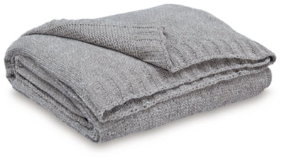 Ashley Anawood Gray Throw (Set of 3)