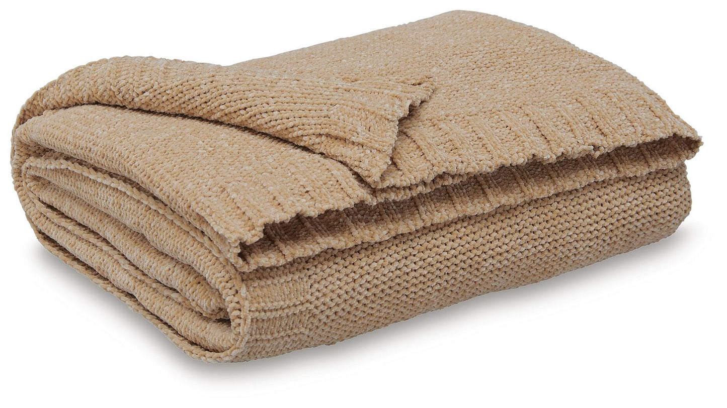 Ashley Anawood Gold Throw