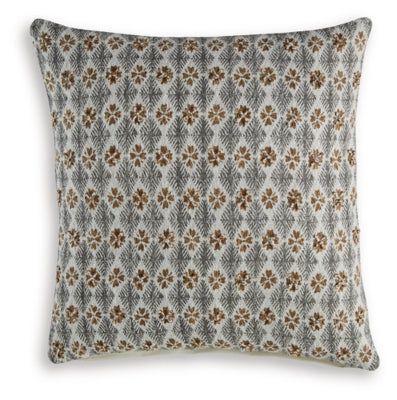 Ashley Dainwick White Gray Brown Pillow (Set of 4)