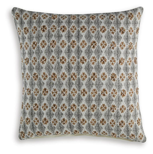 Ashley Dainwick White Gray Brown Pillow