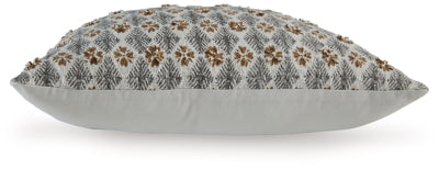 Ashley Dainwick White Gray Brown Pillow
