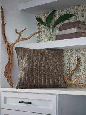 Ashley Landcher Brown Pillow