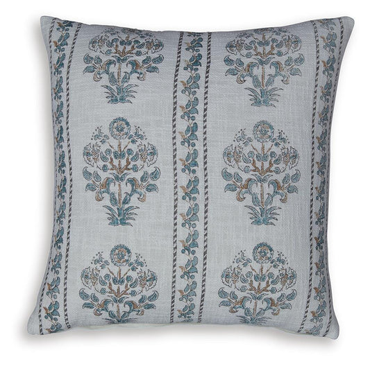 Ashley Paulmour Ivory Green Brown Pillow