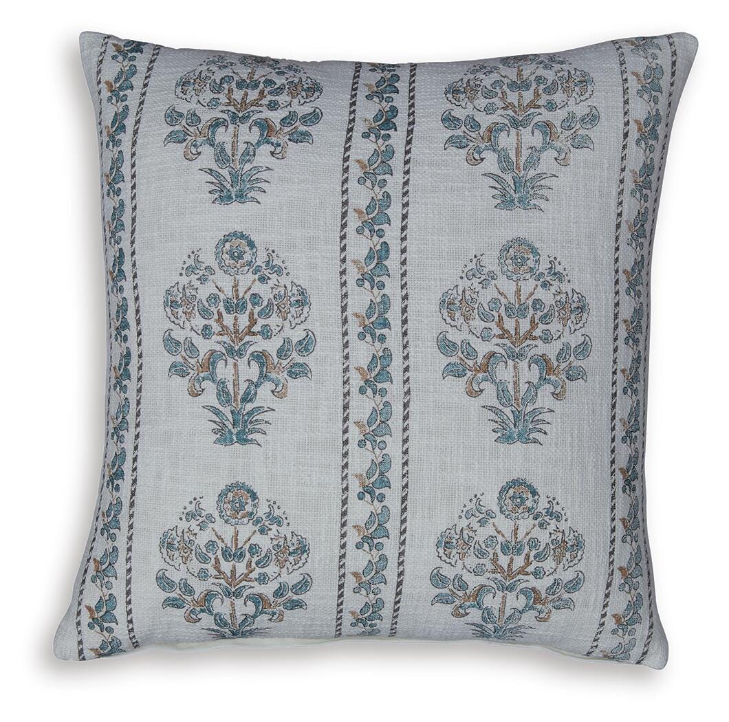 Ashley Paulmour Ivory Green Brown Pillow