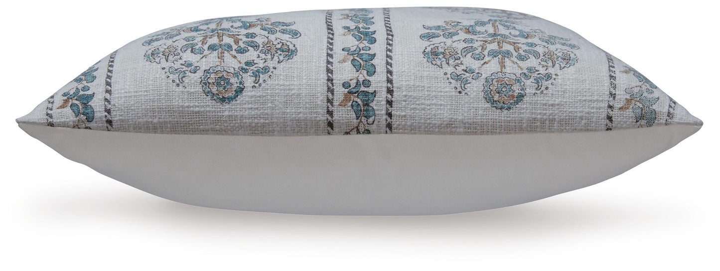 Ashley Paulmour Ivory Green Brown Pillow