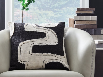Ashley Veerbank Black Beige Pillow (Set of 4)