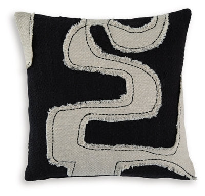 Ashley Veerbank Black Beige Pillow (Set of 4)