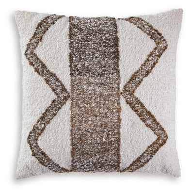 Ashley Brettwood Ivory Brown Pillow (Set of 4)