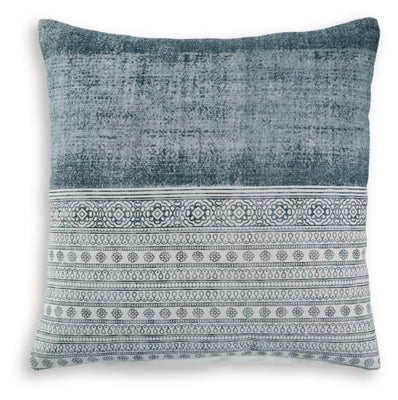 Ashley Harperville Blue White Pillow (Set of 4)