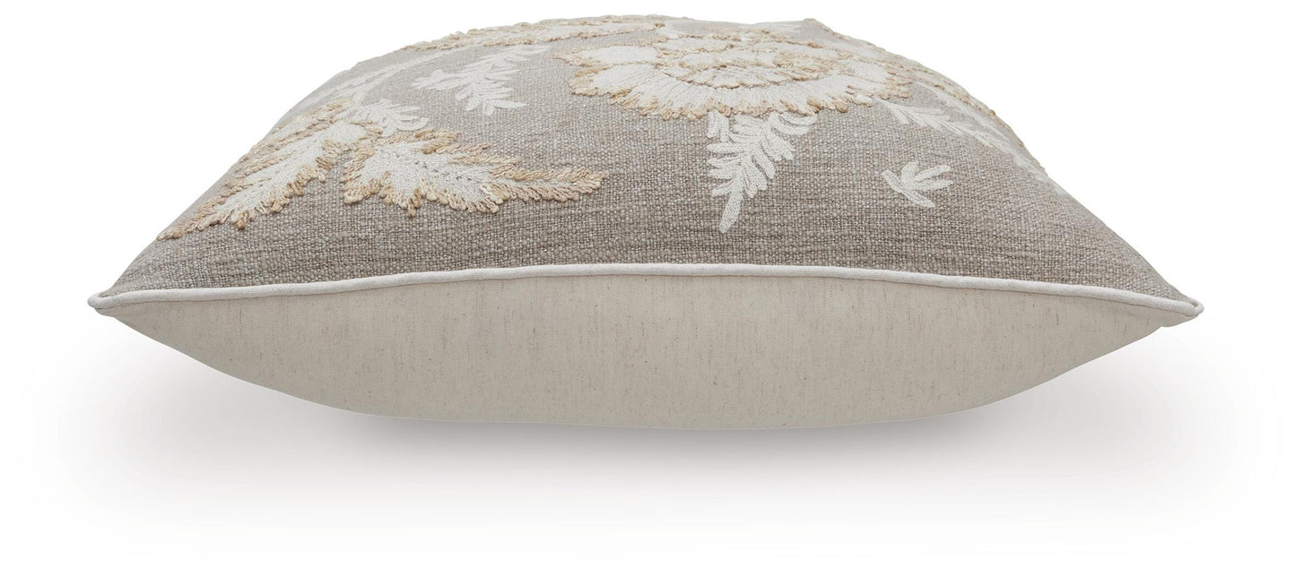 Ashley Viveka Brown Beige Pillow (Set of 4)
