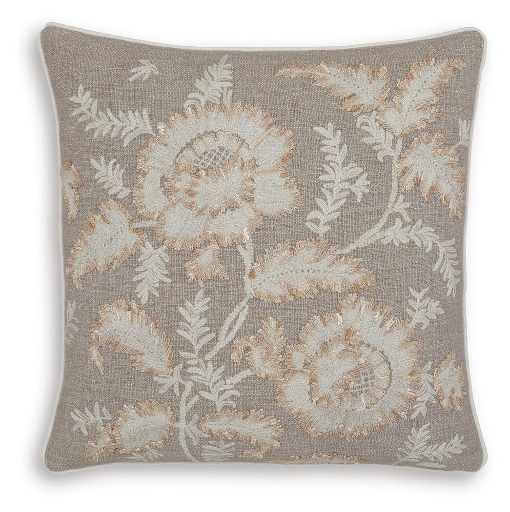 Ashley Viveka Brown Beige Pillow (Set of 4)
