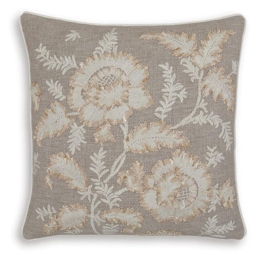 Ashley Viveka Brown Beige Pillow (Set of 4)