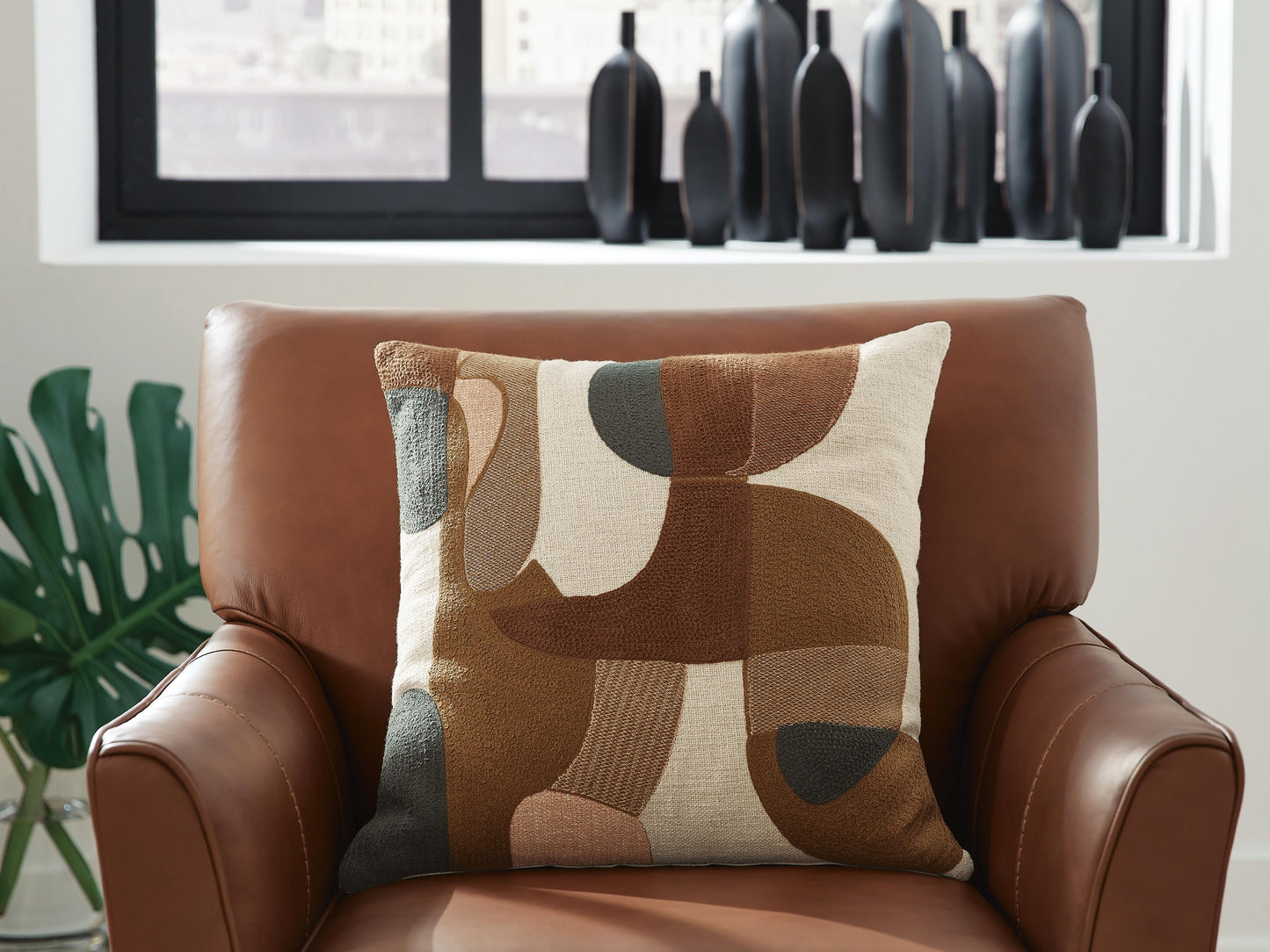 Ashley Hallam Sienna Gold Charcoal Pillow (Set of 4)