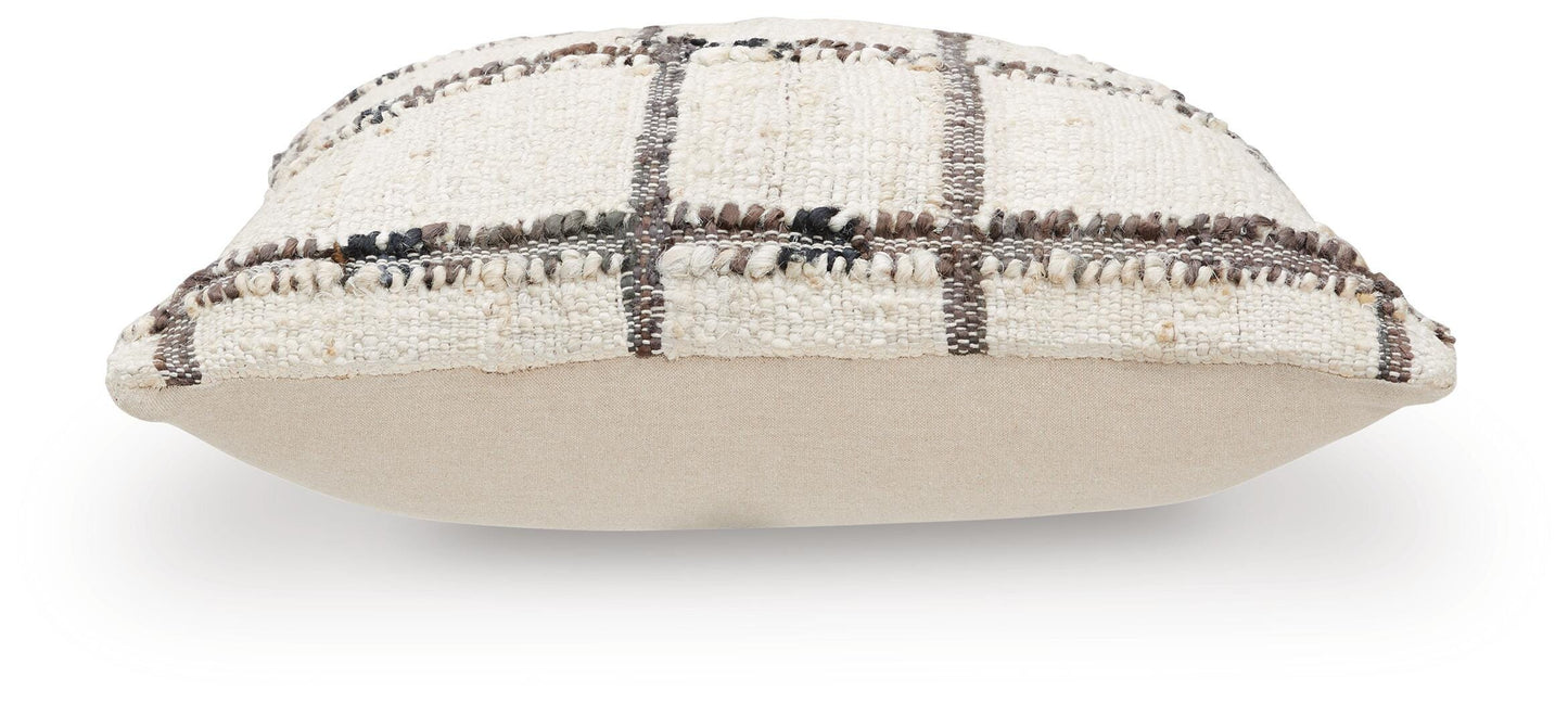 Ashley Wimings Brown Black Cream Pillow (Set of 4)
