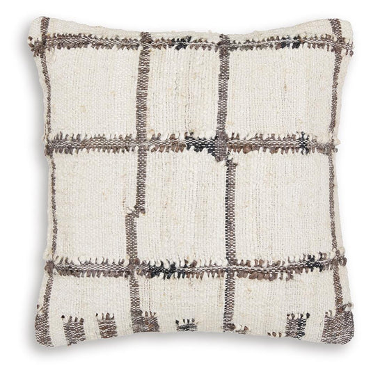 Ashley Wimings Brown Black Cream Pillow (Set of 4)