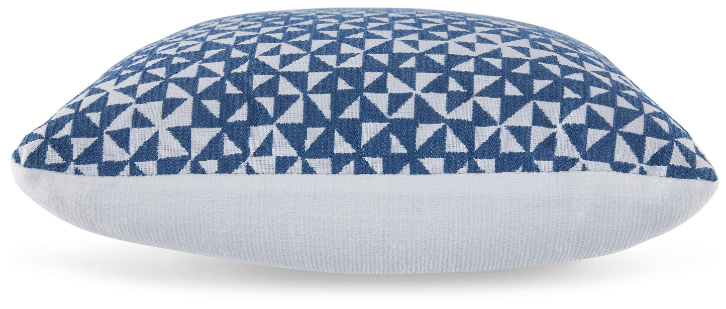 Ashley Jaycott Next-Gen Nuvella Blue White Pillow