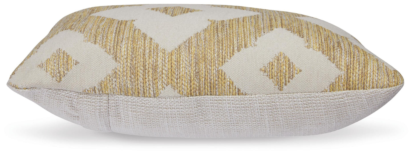 Ashley Brockner Next-Gen Nuvella Brown Yellow Pillow