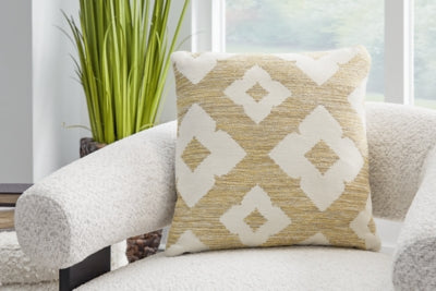 Ashley Brockner Next-Gen Nuvella Brown Yellow Pillow