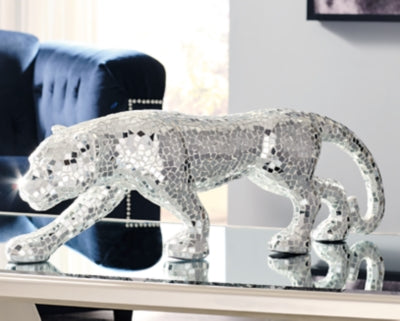 Ashley Drice Mirror Panther Sculpture