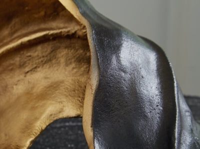 Ashley Melinda Black Gold Finish Sculpture