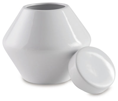 Ashley Domina White Jar (Set of 2)