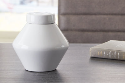Ashley Domina White Jar