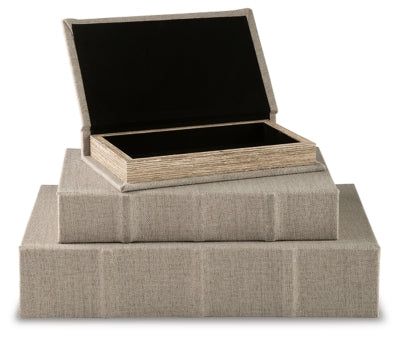 Ashley Jolina Linen Box (Set of 3)