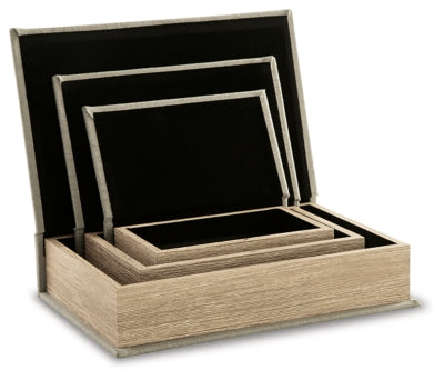 Ashley Jolina Linen Box (Set of 3)