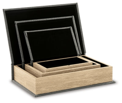 Ashley Jolina Gray Box (Set of 3)