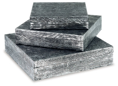 Ashley Keldy Antique Pewter Finish Box (Set of 3)