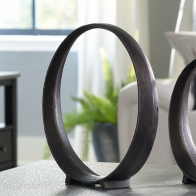 Ashley Ryandale Antique Black Sculptures (Set of 2)