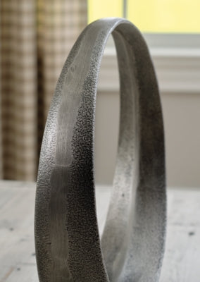 Ashley Ryandale Antique Pewter Finish Sculpture (Set of 2)