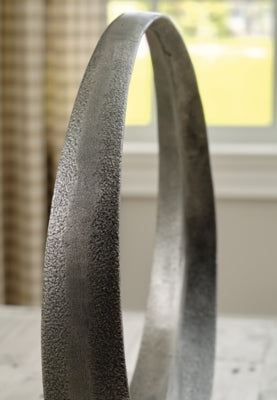 Ashley Ryandale Antique Pewter 14" W Sculptures (Set of 2)