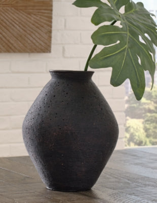 Ashley Hannela Antique Brown Vase