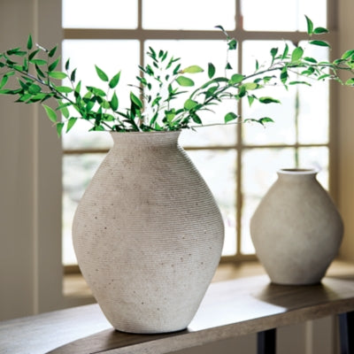Ashley Hannela Antique Tan Vase