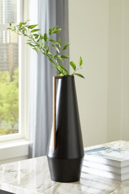 Ashley Pouderbell Black Gold 16" H Vase