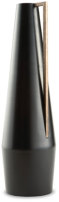 Ashley Pouderbell Black Gold Finish Vase