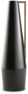Ashley Pouderbell Black Gold Finish Vase
