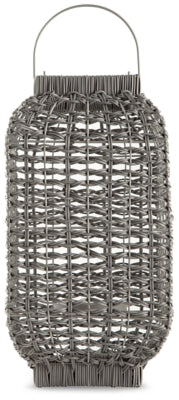 Ashley Evonne Antique Gray 17" H Lantern