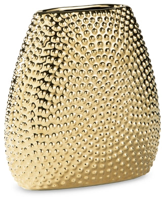 Ashley Efim Gold 8" H Vase