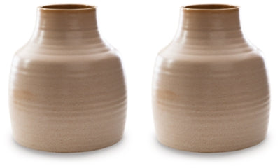 Ashley Millcott Tan 11" H Vases (Set of 2)