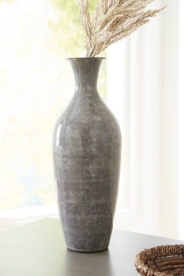 Ashley Brockwich Antique Gray 16" H Vase