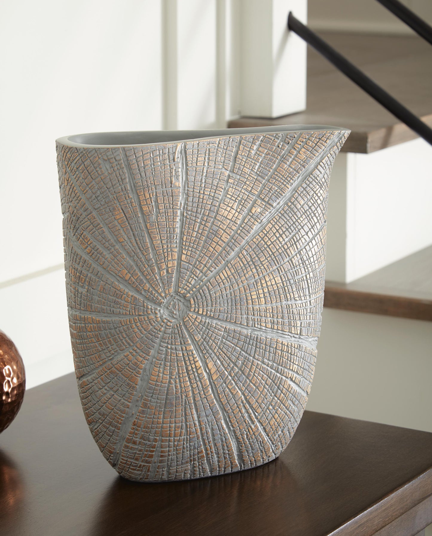 Ashley Ardenley Antique Gold Finish Vase