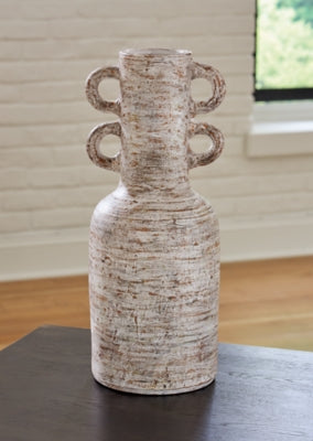 Ashley Wellbridge Distressed White Vase
