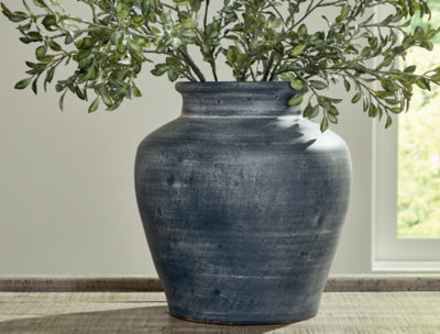 Ashley Meadie Distressed Blue Vase