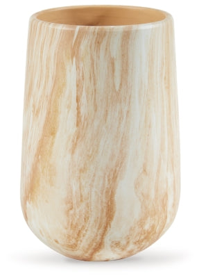 Ashley Cammen Tan White Vase