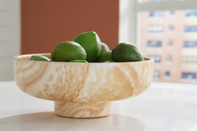 Ashley Cammen Tan White Bowl