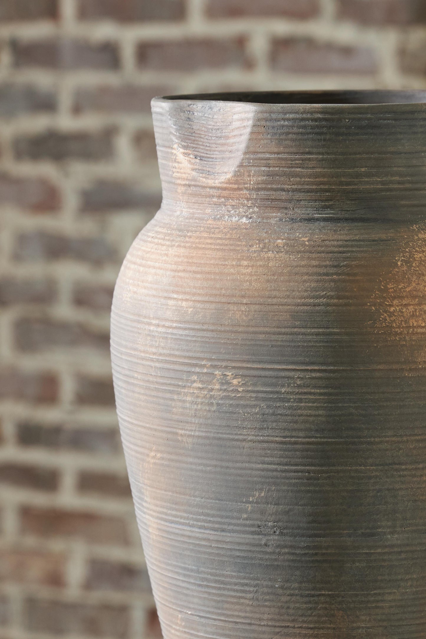 Ashley Brickmen Antique Gray Vase