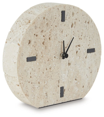 Ashley Donfordson Beige Table Clock