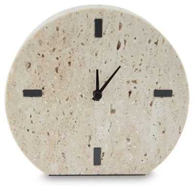Ashley Donfordson Beige Table Clock (Set of 2)